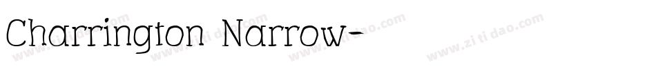 Charrington Narrow字体转换